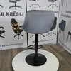 Re Stock Furniture Aksominė baro kėdė „Mode“, pilka