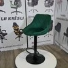 Re Stock Furniture Aksominė baro kėdė „Mode“, žalia