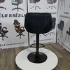 Re Stock Furniture Aksominė baro kėdė „Mode“, juoda