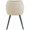 Re Stock Furniture Aksominė kėdė „Gana“, smėlio spalvos