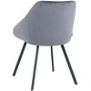 Re Stock Furniture Aksominė kėdė „Gana“, pilka