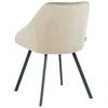 Re Stock Furniture Aksominė kėdė „Gana“, smėlio spalvos