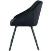 Re Stock Furniture Aksominė kėdė „Gana“, juoda