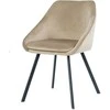 Re Stock Furniture Aksominė kėdė „Gana“, smėlio spalvos