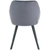 Re Stock Furniture Aksominė kėdė „Gana“, pilka