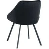 Re Stock Furniture Aksominė kėdė „Gana“, juoda
