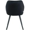 Re Stock Furniture Aksominė kėdė „Gana“, juoda