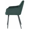 Re Stock Furniture Aksominė kėdė „Komo“, tamsiai žalia