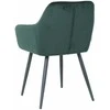 Re Stock Furniture Aksominė kėdė „Komo“, tamsiai žalia