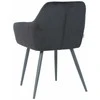 Re Stock Furniture Aksominė kėdė „Komo“, juoda