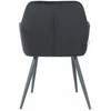 Re Stock Furniture Aksominė kėdė „Komo“, juoda
