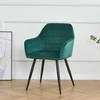 Re Stock Furniture Aksominė kėdė „Komo“, žalia