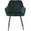Re Stock Furniture Aksominė kėdė „Komo“, tamsiai žalia