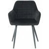 Re Stock Furniture Aksominė kėdė „Komo“, juoda
