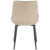 Re Stock Furniture Aksominė kėdė „Lugano“, smėlio spalvos