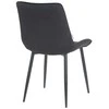 Re Stock Furniture Aksominė kėdė „Lugano“, juoda