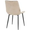 Re Stock Furniture Aksominė kėdė „Lugano“, smėlio spalvos