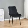 Re Stock Furniture Aksominė kėdė „Lugano“, juoda