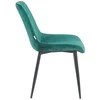 Re Stock Furniture Aksominė kėdė „Lugano“, žalia