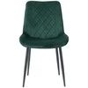 Re Stock Furniture Aksominė kėdė „Lugano“, tamsiai žalia