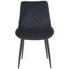 Re Stock Furniture Aksominė kėdė „Lugano“, juoda