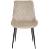 Re Stock Furniture Aksominė kėdė „Lugano“, smėlio spalvos