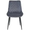 Re Stock Furniture Aksominė kėdė „Lugano“, pilka