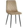 Re Stock Furniture Aksominė kėdė „Orta“, smėlio spalvos