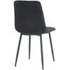 Re Stock Furniture Aksominė kėdė „Orta“, juoda
