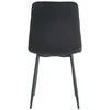 Re Stock Furniture Aksominė kėdė „Orta“, juoda