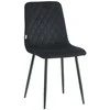 Re Stock Furniture Aksominė kėdė „Orta“, juoda