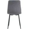 Re Stock Furniture Aksominė kėdė „Orta“, pilka