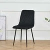 Re Stock Furniture Aksominė kėdė „Orta“, juoda