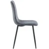 Re Stock Furniture Aksominė kėdė „Orta“, pilka