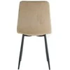 Re Stock Furniture Aksominė kėdė „Orta“, smėlio spalvos