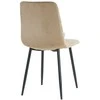 Re Stock Furniture Aksominė kėdė „Orta“, smėlio spalvos
