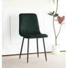 Re Stock Furniture Aksominė kėdė „Orta“, tamsiai žalia