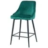 Re Stock Furniture Aksominė pusbario kėdė „Deka“, žalia