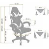 Re Stock Furniture Žaidimų kėdė „Draco 2“, balta