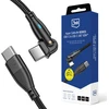 3Mk apsaugos priedai - 3mk Hyper Cable N-SERIES C į C 2m PD 3.0 QC 3.0 20V/3A 60W Juodas - Pasukamas