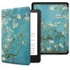 Dėklas Tech-Protect SmartCase, skirta Kindle 11" 2022 m. – Mėlyna su sakurų gėlėmis
