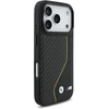 Dėklas BMW M Carbon Line ir MagSafe logotipas Apple iPhone 17 Pro, geltonas