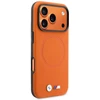 Dėklas BMW case for IPHONE 17 Pro Max compatible with MagSafe BMHMP17X25PFWSMO (PU FW Metal Logo) oranžinis