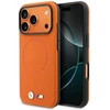 Dėklas BMW case for IPHONE 17 Pro compatible with MagSafe BMHMP17L25PFWSMO (PU FW Metal Logo) oranžinis