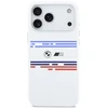 BMW M Silicon Horizontal Line MagSafe dėklas Apple iPhone 17 Pro Max baltos spalvos