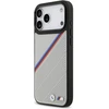 BMW M Tricolor Metal Logo MagSafe dėklas Apple iPhone 17 Pro Max pilkos spalvos