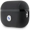 Apple AirPods Pro 2 BMW Cover Geniune Leather Sidabrinis Logo (BMAP2SSLBK) ausinių dėklas juodos spalvos