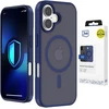 Dėklas 3Mk apsaugos 3mk dūmų spalvos „MagCase“, skirtas „iPhone 16“ – „Mėlyna-Translucent“