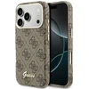 Dėklas GUESS case for IPHONE 17 Pro compatible with MagSafe GUHMP17L5P4FWMSW (PU FW 4G Script) ruda