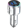 3Mk apsaugos priedai - 3mk Hyper Car Power siųstuvas 48W QC PD PPS USB 1C1A Sidabrinis